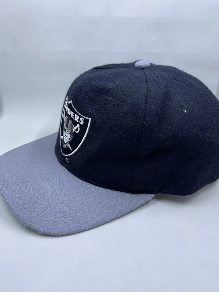 Gorra Starter NFL Raiders Snapback The Natural 100% Lana De Colección Negra Rara Foto 2 de 4