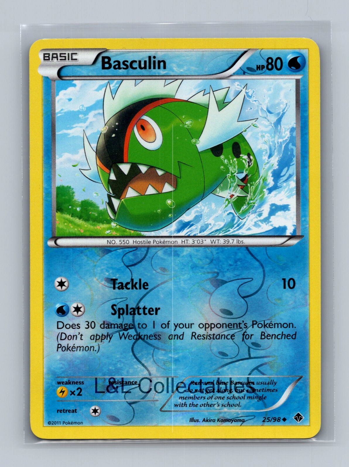 Basculin (25) #25/98 Reverse Holo Emerging Powers