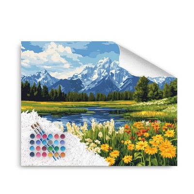 Grand Teton Paint by Number, Grand Teton National Park Paint by Numbers Kit for 