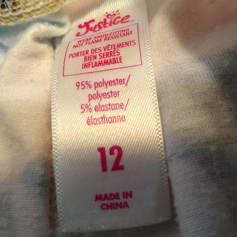 Pantalones de pijama Justice cachorro talla 12 Foto 2 de 4