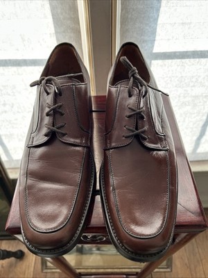 Men s Valleverde Personal Comfort Leather Shoes Italy Brown Lace Up Size 44