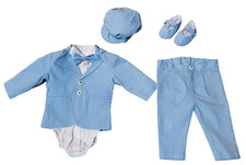 Taufanzug Gr.74 80 Babyanzug Taufe Junge Jacke Hemd Hose Fliege Schuhe Mütze