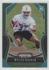2019 Panini Prizm Rookies Green Prizm Myles Gaskin #334 0o6v