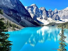 Moraine Lake Banff National Park Canada Printed Glossy 18" x 24" landscape