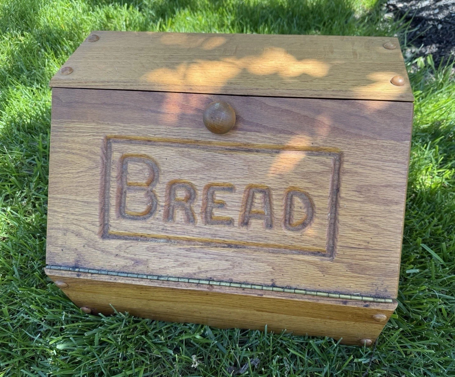 Vintage Primitive Wooden Bread Box | Farmhouse Countertop Storage
Opens in a new window or tab