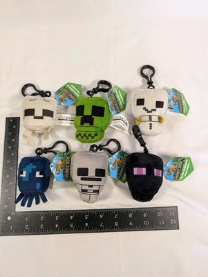 Minecraft Plush Hangers 2023 Series Complete Set of 6 Glow Squid Ghast Mobs NEW