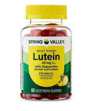 Spring Valley Lutein with Zeaxanthin Gummies Tropical Punch 20 mg 60 Count