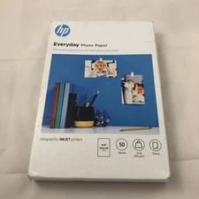 HP Everyday Glossy Photo Paper | 100 Sheets | 4 x 6 in | CR759A