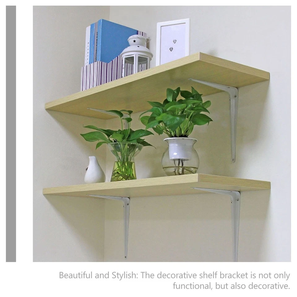 20 Pcs Équerre Etagere Equerres Etageres Supports D'étagère De Triangle Petite - Photo 2/4