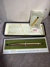 Cross 12 K Gold Filled Pen 6602 BASF Logo Original Box Paperwork