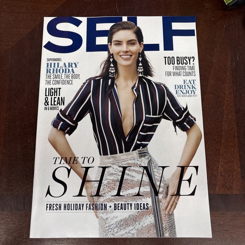 Self Magazine Hilary Rhoda  Time To Shine December 2014