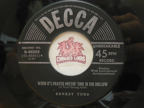 Ernest Tubb – May The Good Lord Bless And Keep You / Prayer, 45 RPM VG (30D) - Picture 2 of 2