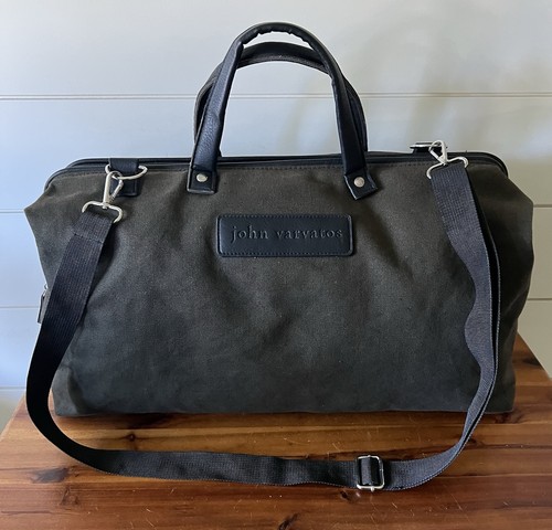 John Varvatos travel bag/duffel, Army Green - Picture 9 of 13