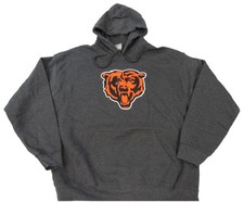 New Chicago Bears Mens Sizes L-XL Heathered Charcoal Hoodie