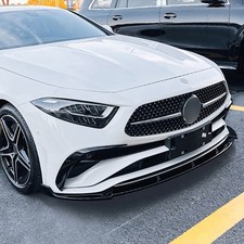 Spoilerlippe Frontlippe GLANZ SCHWARZ f&uuml;r Benz CLS-Klasse C257 Spoilerschwert