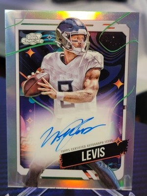 2024 Topps Cosmic Chrome Will Levis Refractor Auto Variation /75 #CCA-WIL