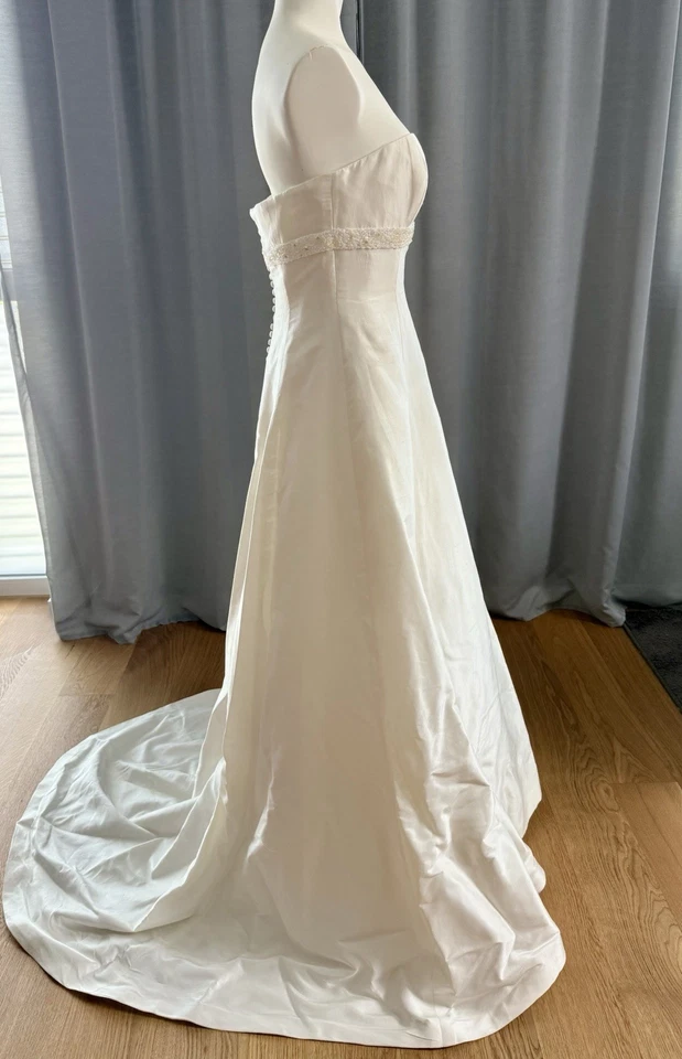 Pronovias * Hochzeitskleid * Brautkleid * Wildseide * 38 * Elfenbein LUXUS - Bild 3 von 4