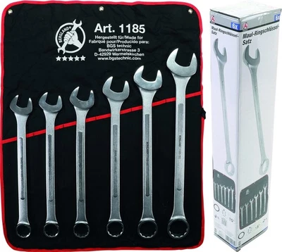 BGS DO IT YOURSELF BGS Ring-/Gabelschlüsselsatz 6-tlg SW 34-50 mm Profi Maul-Ringschlüssel