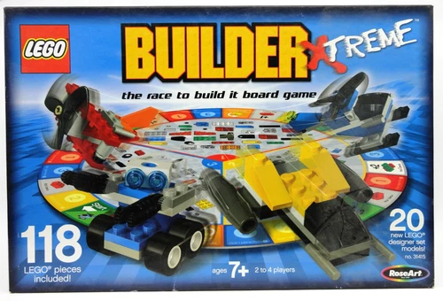 Vintage 118 Pc LEGO Builder Xtreme Extreme Board Game by Rose Art 2003