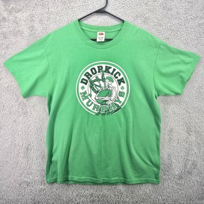 Dropkick Murphys Shirt Mens Large Green Boston Irish Saint Patrick s Day VTG Y2K