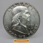 1951 Franklin Half Dollar, 90% Silver, High Grade - #C59678NQ