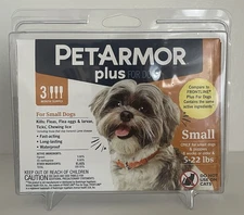 PetArmor PLUS Flea Tick Lice Treatment SMALL DOGS 5-22 lbs 3 Month Supply