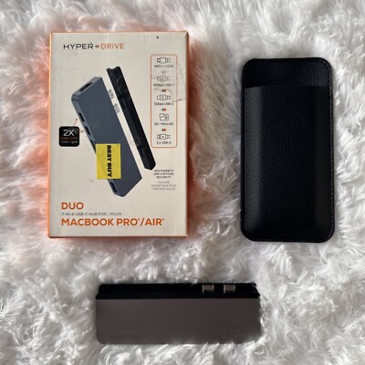 HYPER HyperDrive DUO 7-in-2 USB-C Hub for Apple MacBook Pro/Air - Space Gray