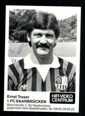 Ernst Traser Autogrammkarte 1 FC Saarbrücken 1983-84 Original Signiert