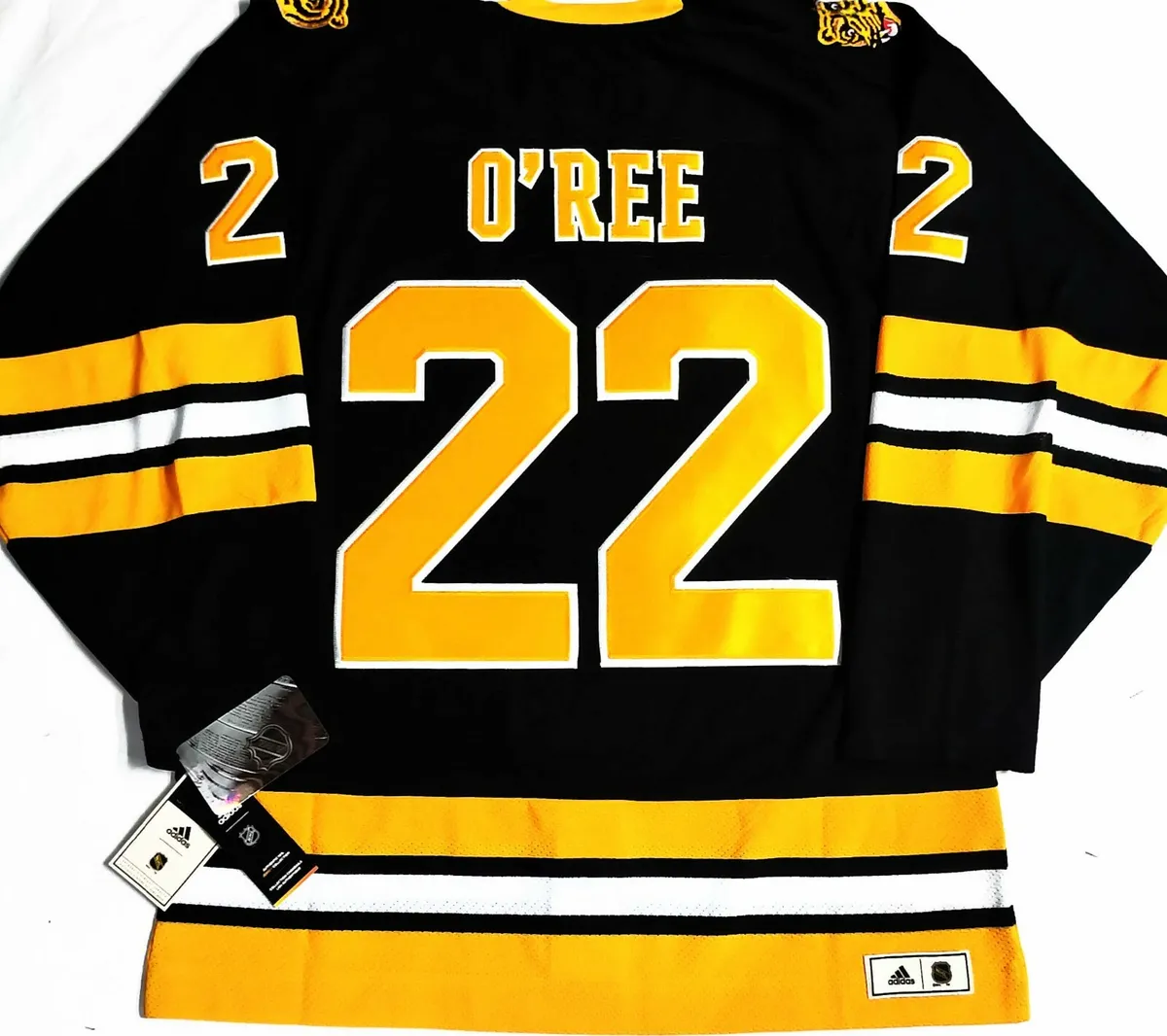 Willie O'Ree Boston Bruins Adidas Authentic Home NHL Hockey Jersey