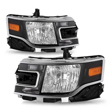 For 2013-2019 Ford Flex OE Style Halogen Headlights Headlamps Pair LH+RH