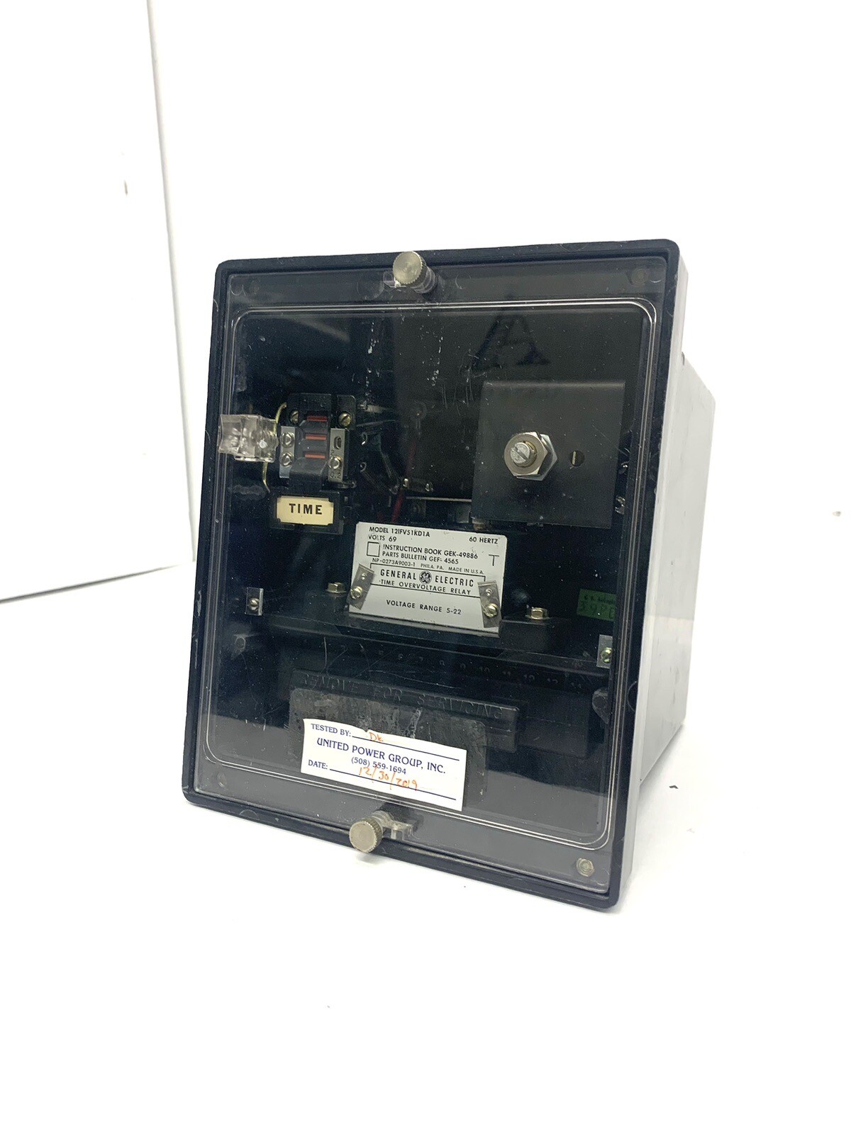 General Electric 12IFV51KD1A Inverse Time Overcurrent Relay, *Nice*