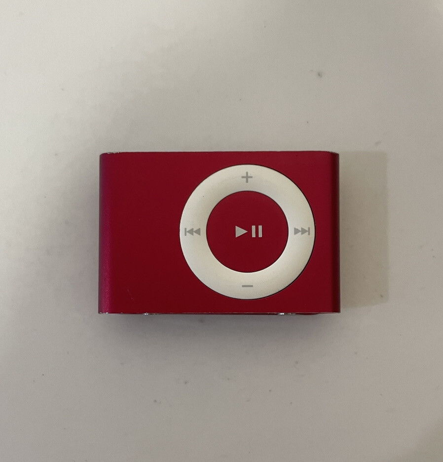 Apple iPod shuffle 2nd Generation (PRODUCT) Red (1 GB) Works Great