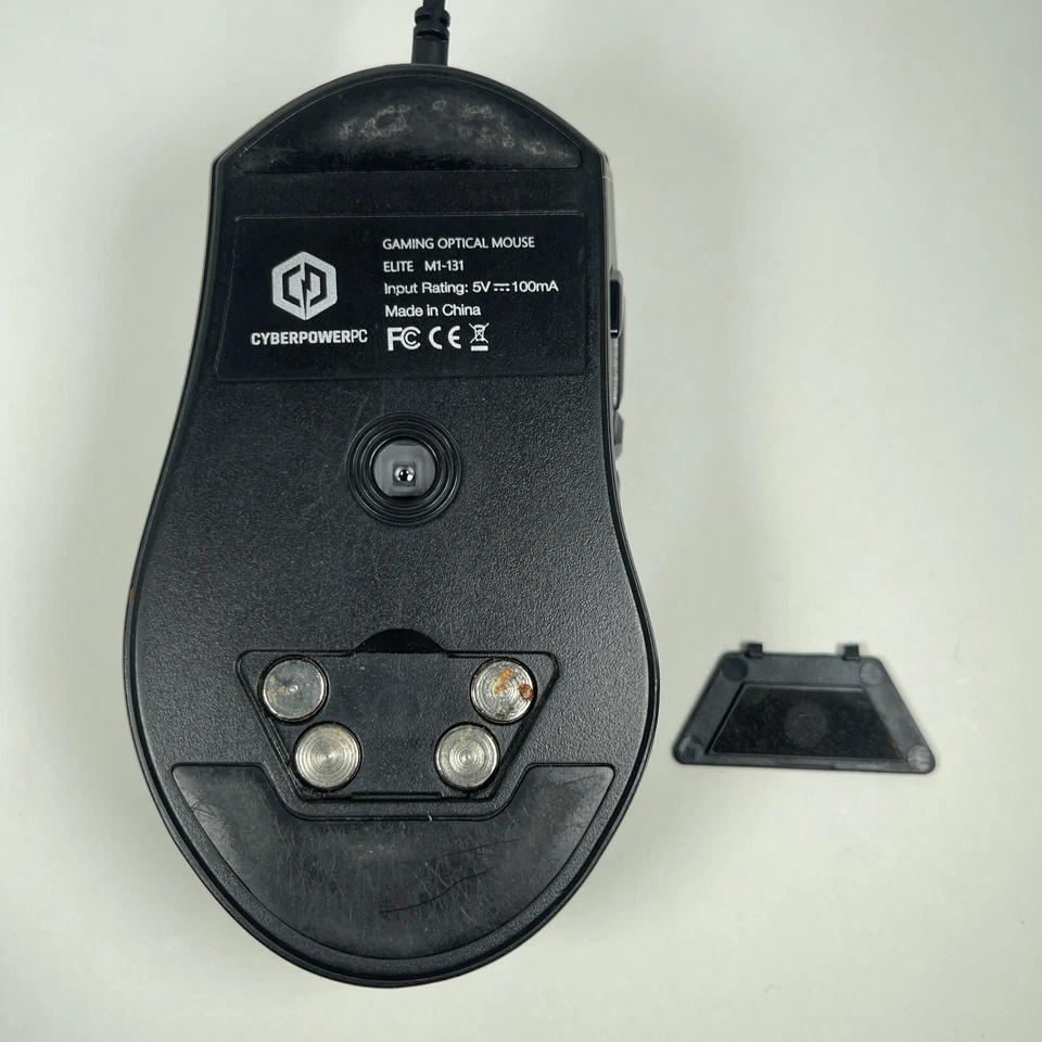 CyberPower PC Elite M1-131 Gaming Mouse Wired Optical LED Weighted USB Working - Image 2 of 4