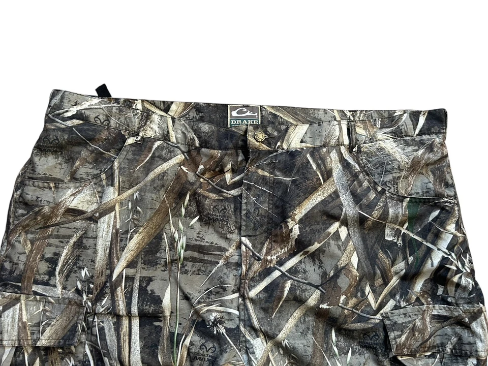 Drake Waterfowl Systems Mens 44-46 2XL Camo Pants Realtree Max-5 Hunting - Image 3 of 4