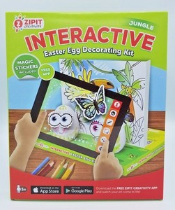Interactive Easter Egg Decorating Kit Jungle Theme Eggs Come