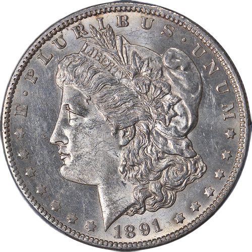 1891-CC Morgan Silver Dollar PCGS MS62 Nice Luster Nice Strike