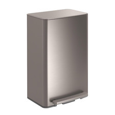 KITCHEN GARBAGE STEP TRASH CAN BIN 13 GALLON STAINLESS STEEL WITH LID METAL NEW