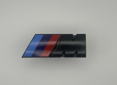 For BMW M Kidney Front Grill Badge Emblem Gloss Black