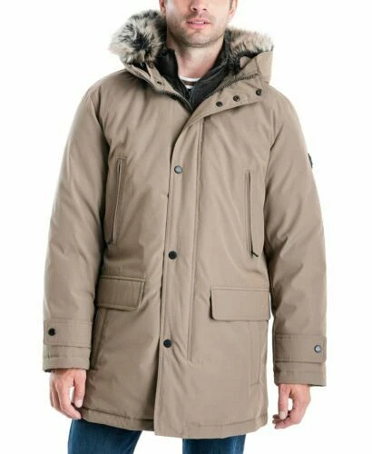 Parka Oxford Michael Kors uomo con cappuccio bavaglino snorkeling V7304 taglia XL