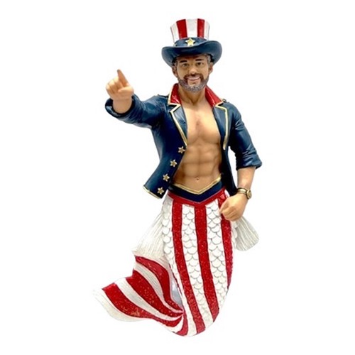 December Diamonds Merman männliche Meerjungfrau Guncle patriotisch 2025 auf Lager