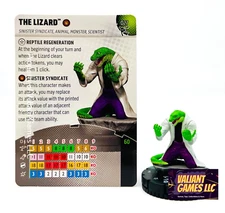 Marvel Heroclix The Lizard #027 w/ Card Spider-Verse Set