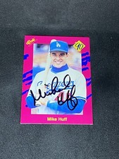 Mike Huff Michael 1990 Classic Update #T24 Los Angeles Dodgers Signed RC Card