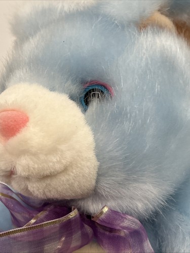 Geoffrey Toys R Us Blue White Bunny Rabbit Stuffed 15" Easter Toy 2000 VTG RARE - Picture 15 of 20