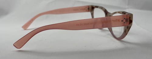 Betsey Johnson +2.00 Reading Glasses Rose/Tortoise w/ Animal Print Soft Case - Picture 7 of 14