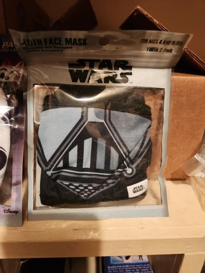 星球大战风暴部队布面面具青少年 2 包迪士尼卢卡斯电影新品 — 第 2/4 张图片