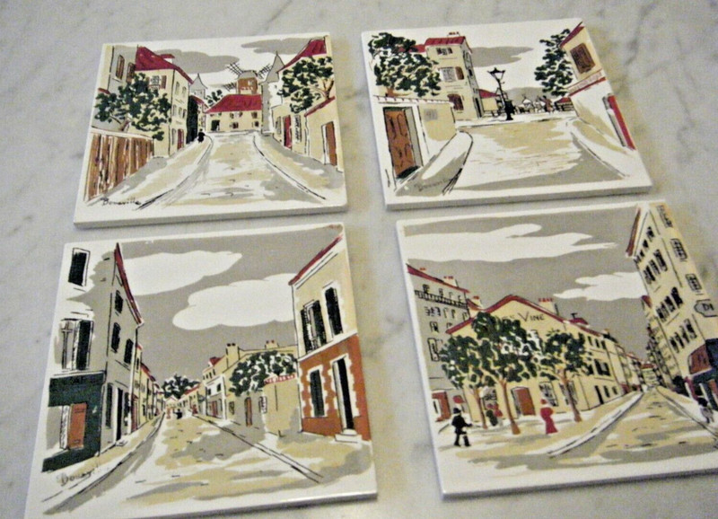 Vintage Pilkington Tiles by Bouerville made in England