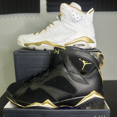 Size Air Jordan 7/6 Retro Golden Moments Pack