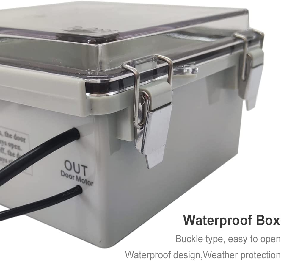 JVR AutomaticChickenCoopDoor Opener with Safety Feature