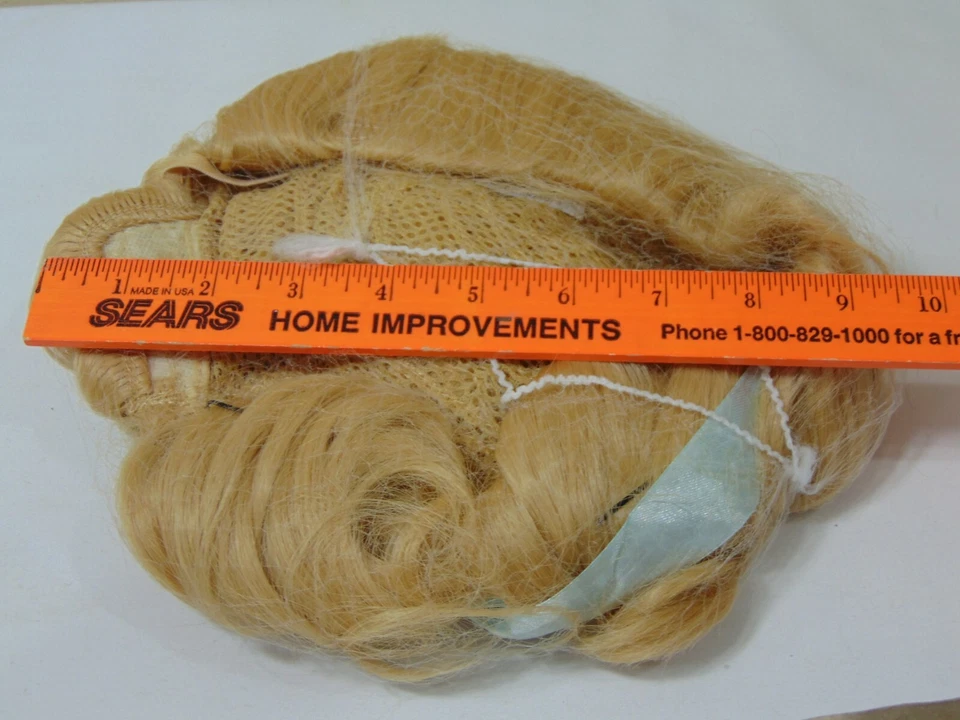 Disney Princesa Deluxe Cenicienta Niño Peluca Niña Vestir Rubia Cinta Azul Nueva Foto 4 de 4