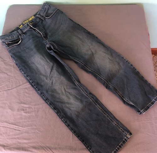 2 pair Lee X-treme Comfort Jeans Boys 12 Husky Blue Denim Adjustable Waist - Picture 8 of 10